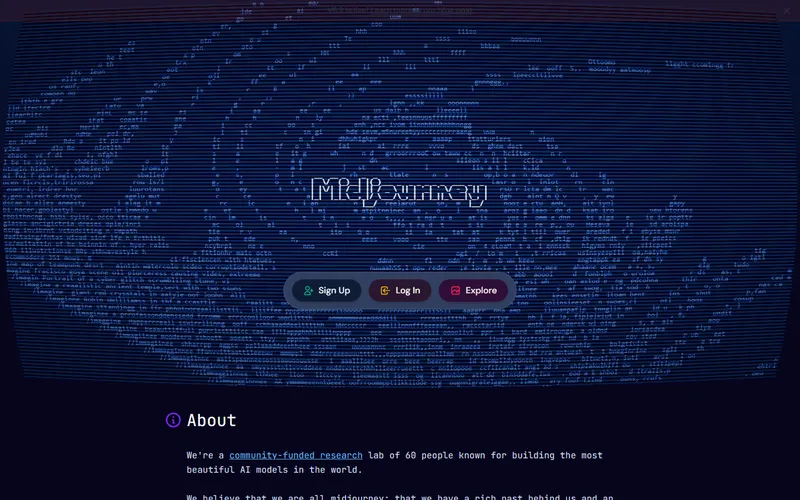 Midjourney website